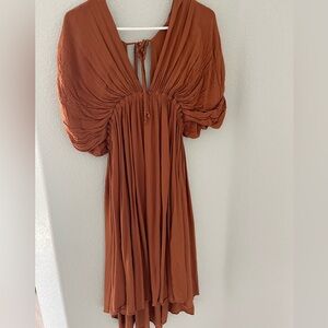 Wishlist Rust Orange‎ Midi Dress
